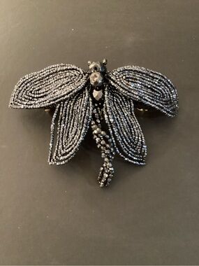 Alexandre de Paris Beaded Dragonfly Barette